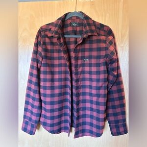 Kimes Ranch Red and Black Plaid Shirt
